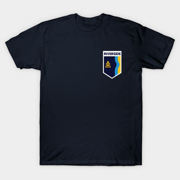 Riverside, California City Flag Emblem T-Shirt by SLAG_Creative